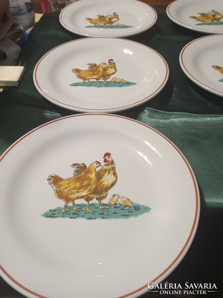 I recommend it for Easter!!! Very nice thick 20 cm plates with a poultry pattern