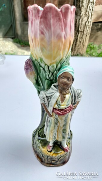 Old French faience vase, perfect, beautiful condition, approx. 100-120 years old