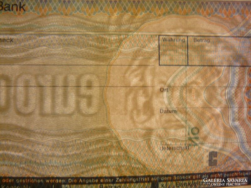 Eurocheque - Dresdner Bank - Németország