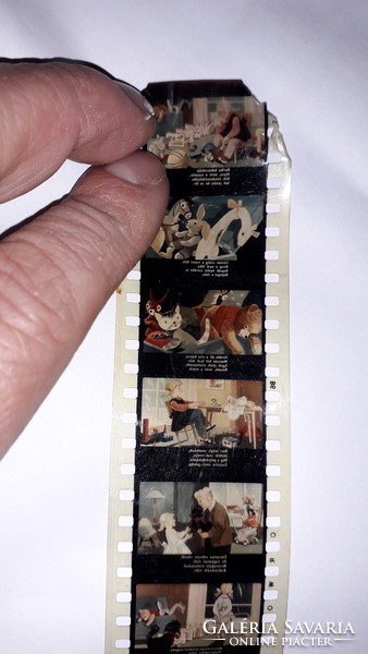 Old color slide film of runaway toys according to the pictures