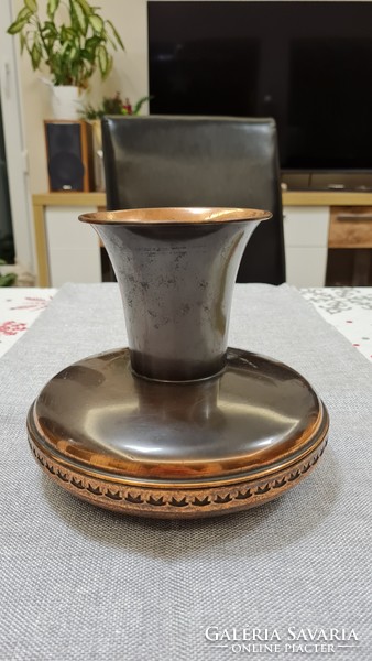 Bronzed vase