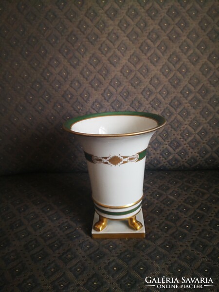 Antique Herend or (d'or) pattern lion's claw vase, caspo