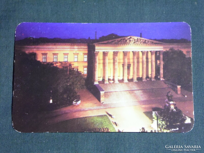 Card calendar, Budapest electrical works, national museum, 1983, (4)
