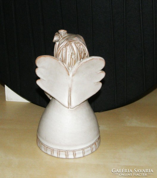 Angyal kerámia figura - 17 cm
