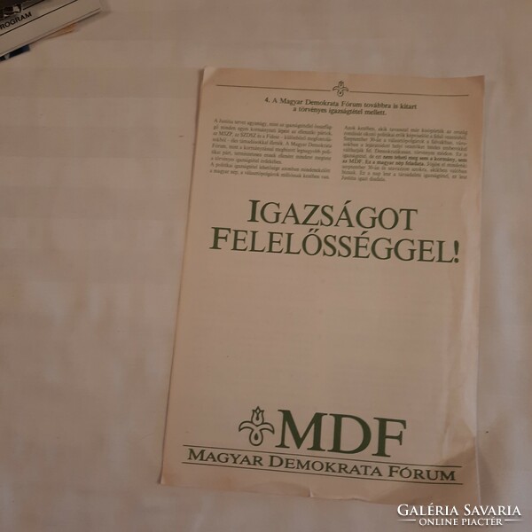 Igazság a Justitia-tervről   Magyar Demokrata Fórum kiadványa 1990.