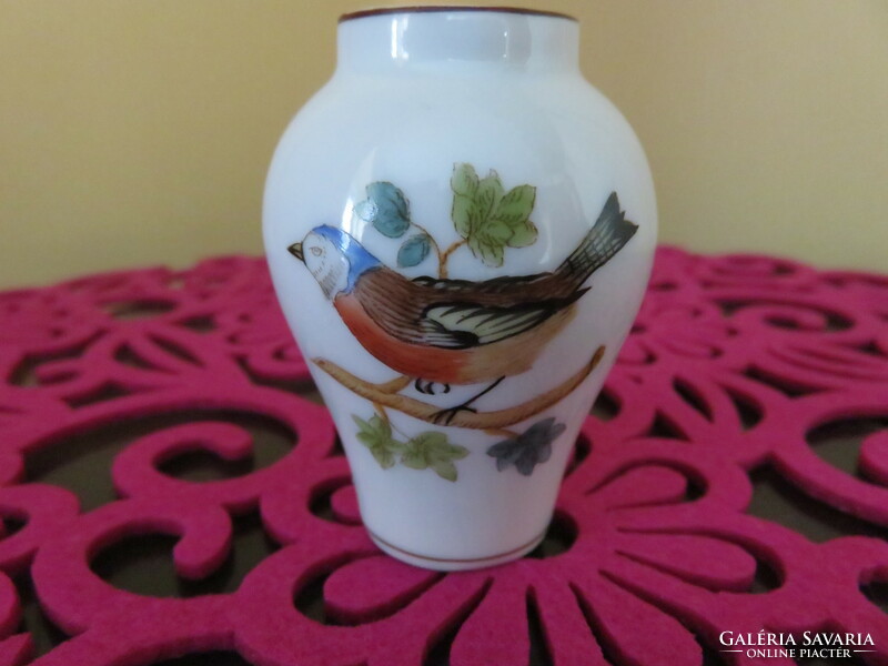 Herend bird mini vase