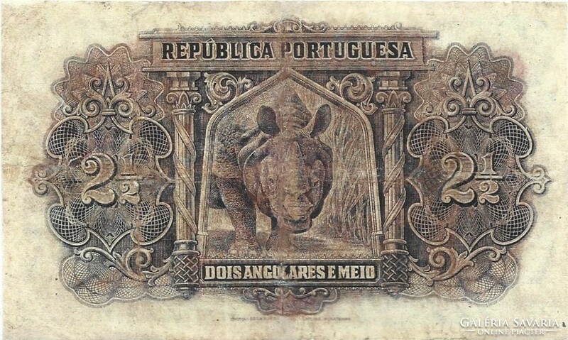 2 1/2 2,5 angolares 1942 Portugál Angola Nagyon ritka