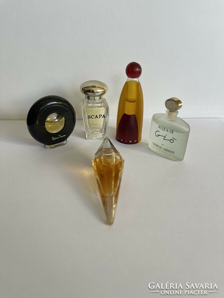 Vintage luxus parfüm gyűjtemény 5 db, RITKA!Paloma Picasso,Marella Ferrera,Giorgio Armani stb...