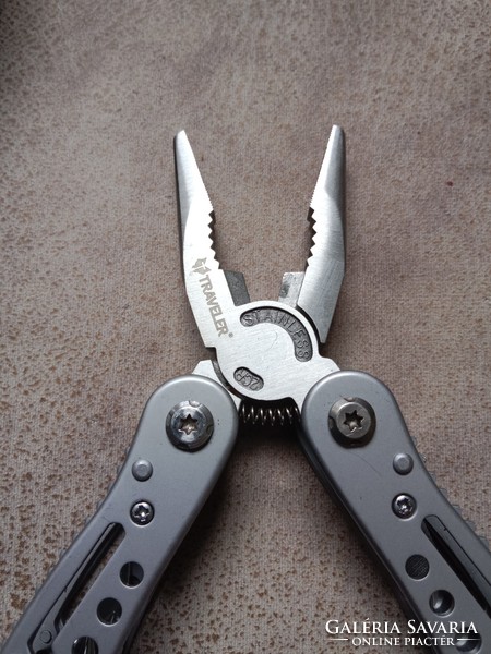 Military knife and pliers in case