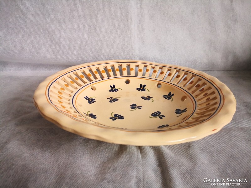 Ceramic bowl from Hódmezővásárhely, marked, large size