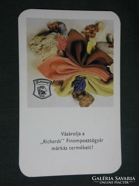 Card calendar, richards fine post factory Győr, 1983, (4)