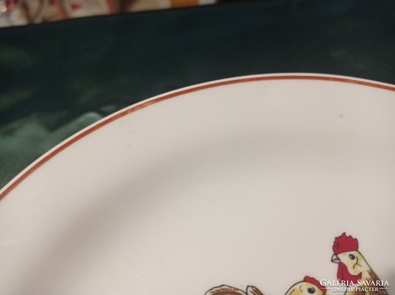 HÚSVÉTRA AJÁNLOM!!!Nagyon szép baromfi mintás vastag 20 cm tányérok