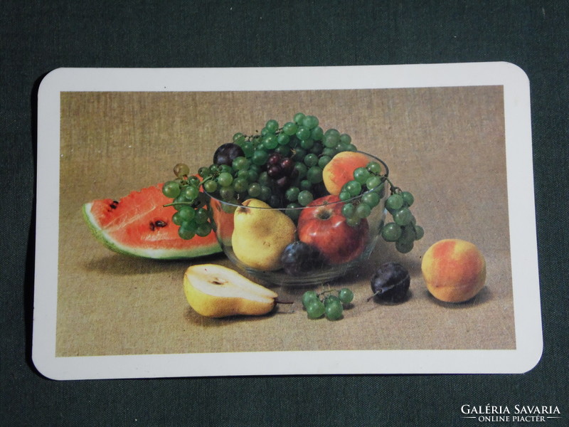 Card calendar, green fruit and vegetable company, 1983, (4)