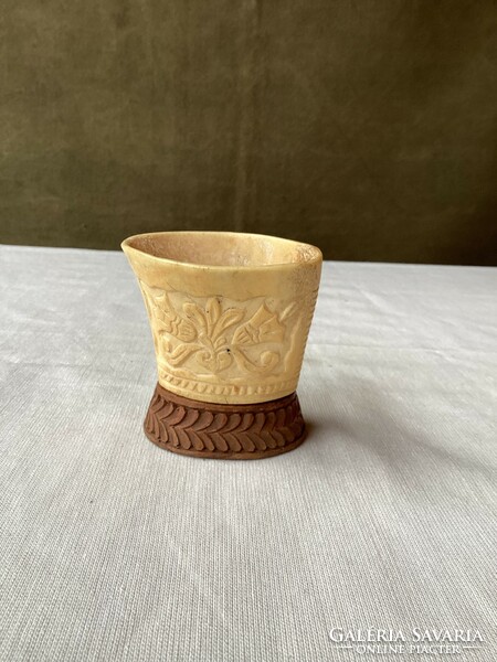 Old bone carving salt shaker.