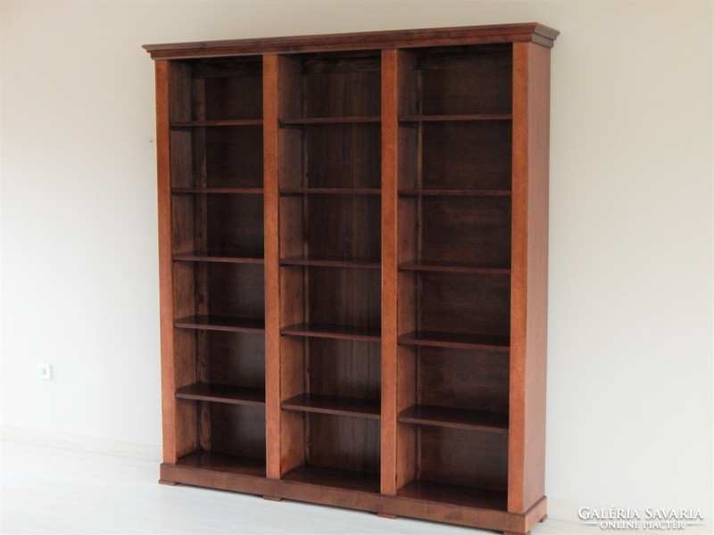 Biedermeier bookcase with three sections [f-34]