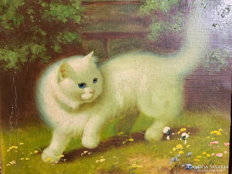 Oil on canvas painting by Boleránszky, 40 x 50 cm. 0231