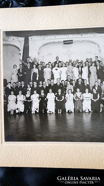 Budapest orelly photography institute approx. 1928 Ball revelers group photo labeled photo photo 23 cm