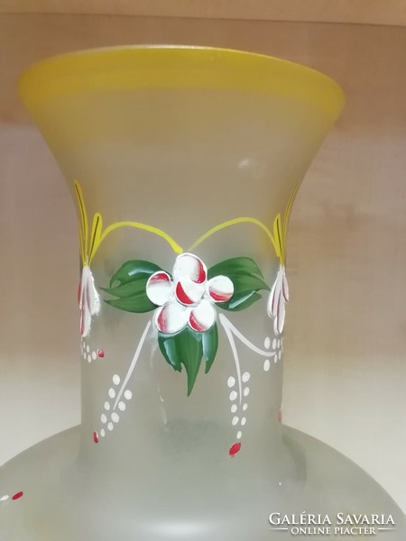 Antique, large glass vase