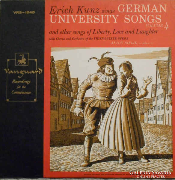 Kunz, ,Paulik - Kunz Sings Germn University Songs (Volume 4) (LP, Mono)