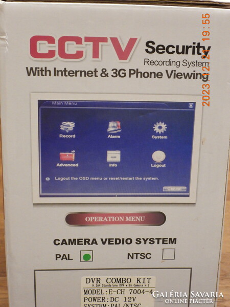 4 kamerás biztonsági kamerarendszer