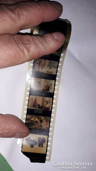 Old color slide film of runaway toys according to the pictures