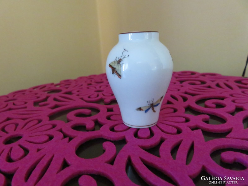 Herend bird mini vase