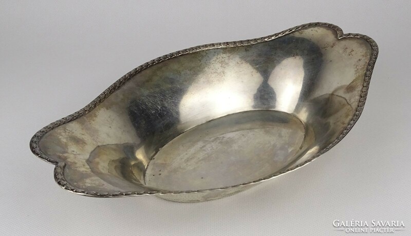 1P953 old oval shaped silver centerpiece 265 g