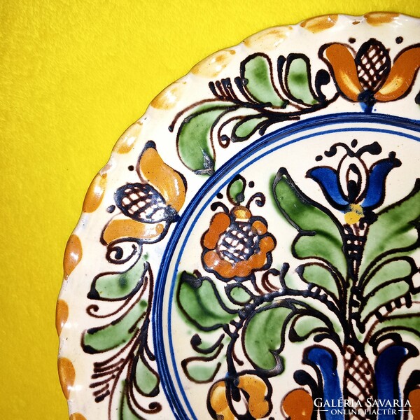 Korondi, colorful wall plate, wall decoration.