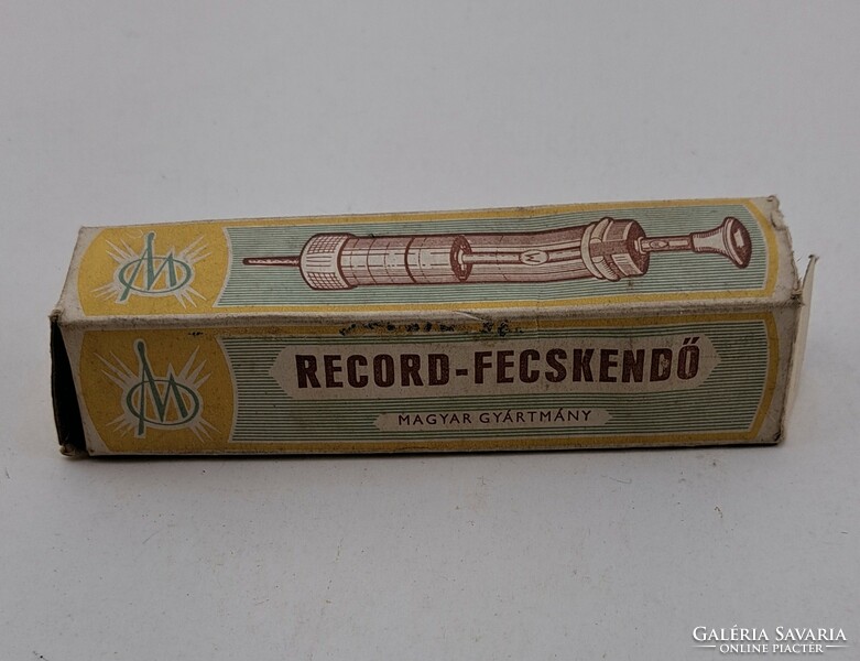 Régi üveg-fém fecskendő 5 ml Record - Mid century