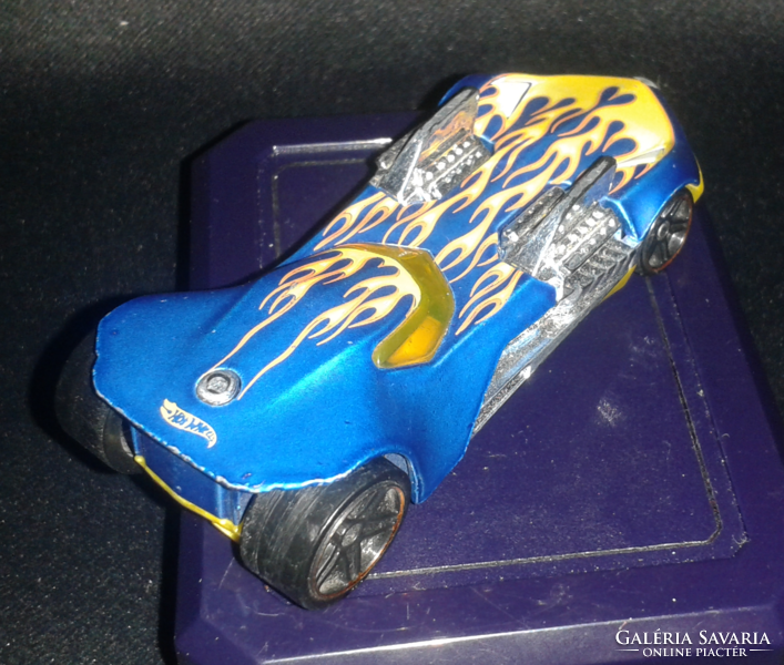 2007 Hot Wheels Twin Mill II Blue, Made in Malaysia