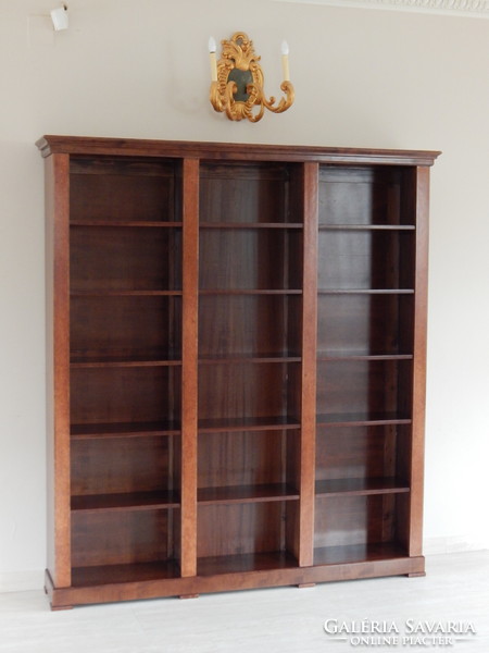 Biedermeier bookcase with three sections [f-34]