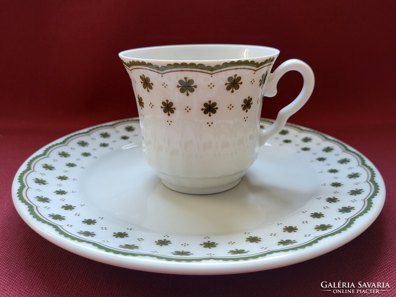 Winterling Röslau Bavaria német porcelán kávés teás reggeliző szett hiányos csésze kistányér lóhere