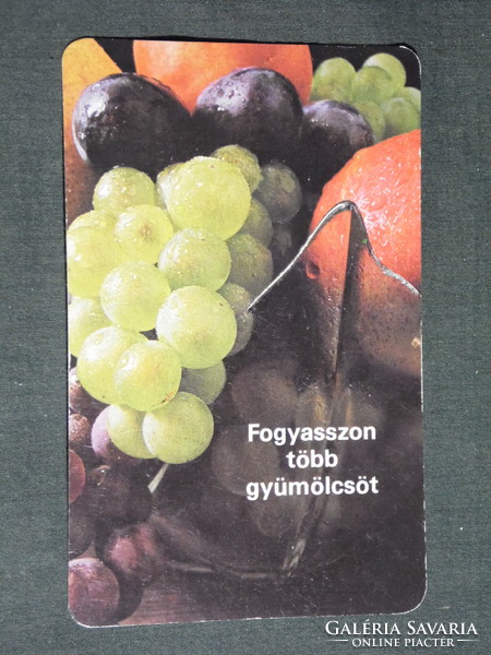 Card calendar, ágker kft, eat more fruit, 1984, (4)