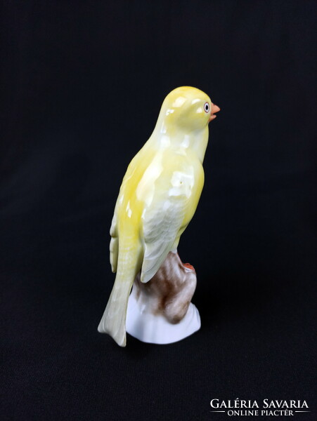 Yellow canary - Herend porcelain figure