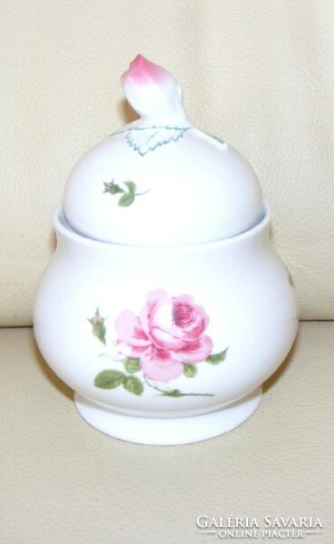 Bavaria sugar bowl with rose tongs