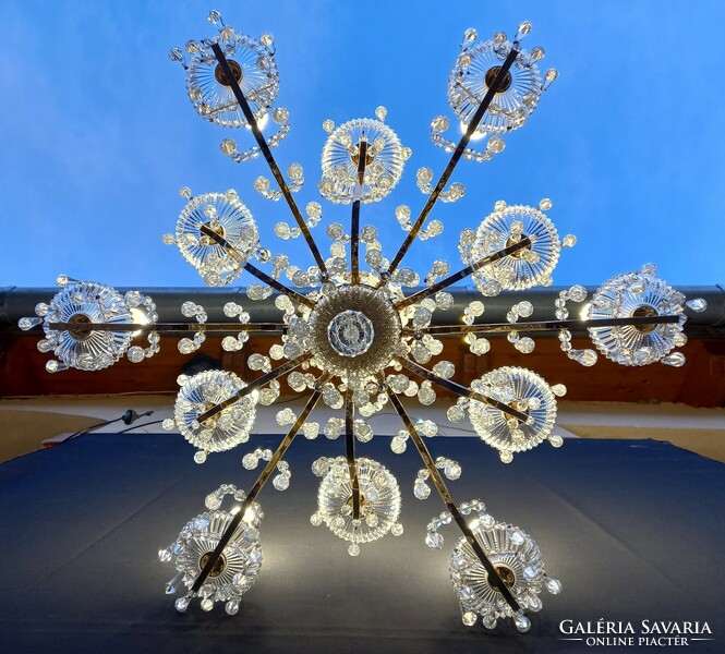 Crystal chandelier with swarovski pendants