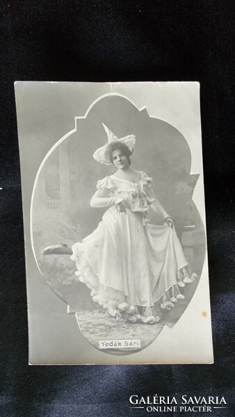 Approx. 1903 Zszassa Fedák Sári the diva prima donna Tokaj Aszú Hungarian Theater photo page image