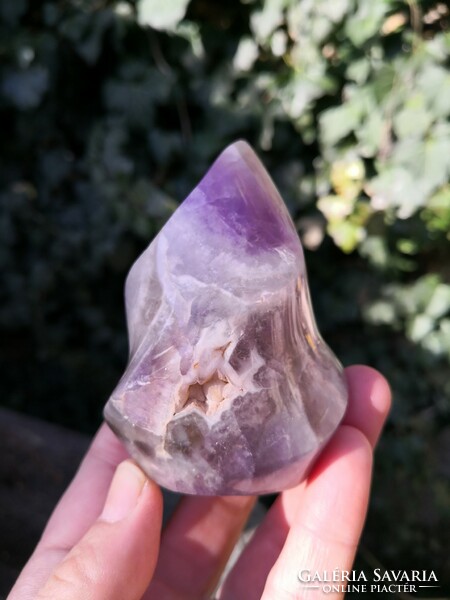 Amethyst flame, mineral crystal