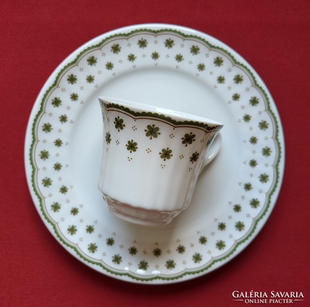 Winterling Röslau Bavaria német porcelán kávés teás reggeliző szett hiányos csésze kistányér lóhere