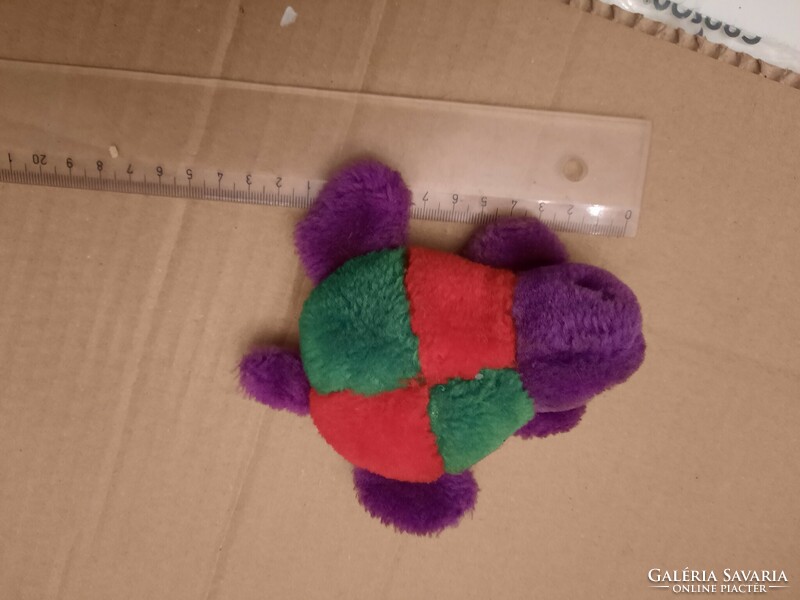 Plush toy, brightly colored turtle, negotiable