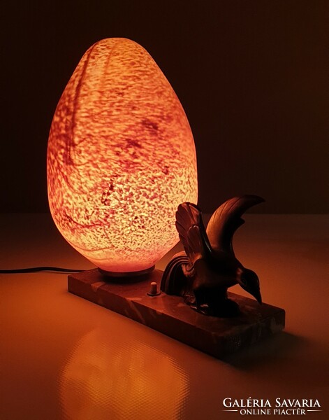 Különleges art deco asztali lámpa