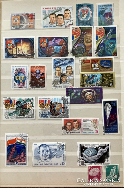 Stamps with space navigation motif