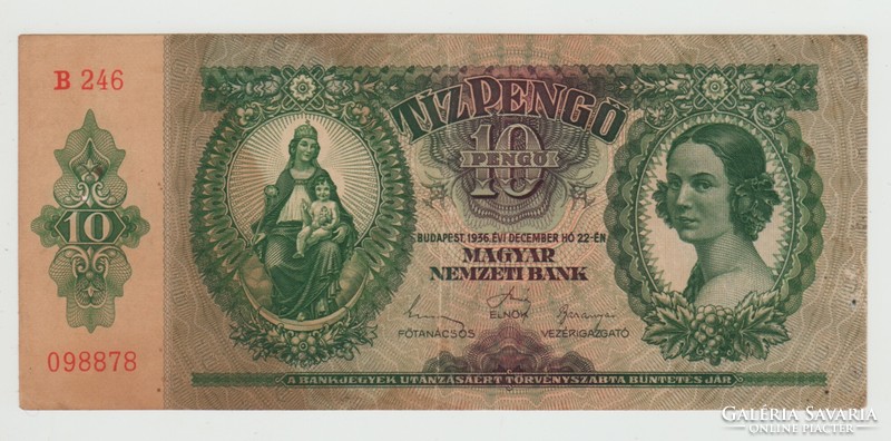 10 PENGŐ 1936