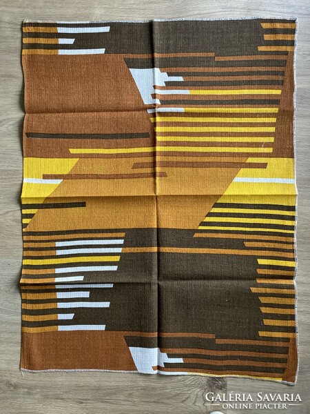 Pair of retro, funky colored tea towels, new