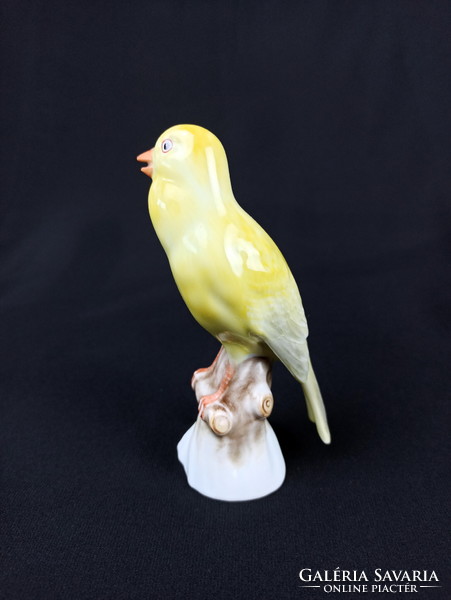 Yellow canary - Herend porcelain figure