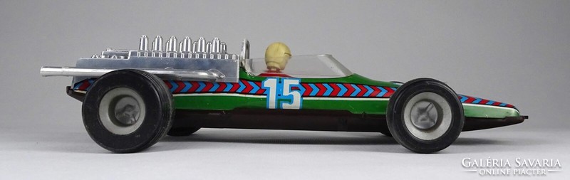 1Q074 old retro large plate car racing car 30 cm