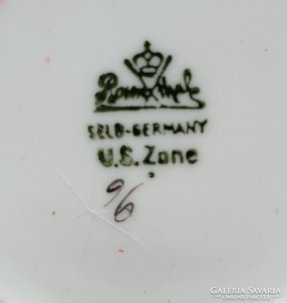 Rosenthal US Zone német porcelán kávés csésze csészealj espresso mokkás rövid kávé eszpresszó