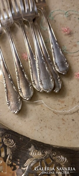 Silver-plated cake fork