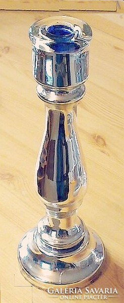 Foncsorozott üveg gyertyatartó, modern stílusban, meghitt dekoráció