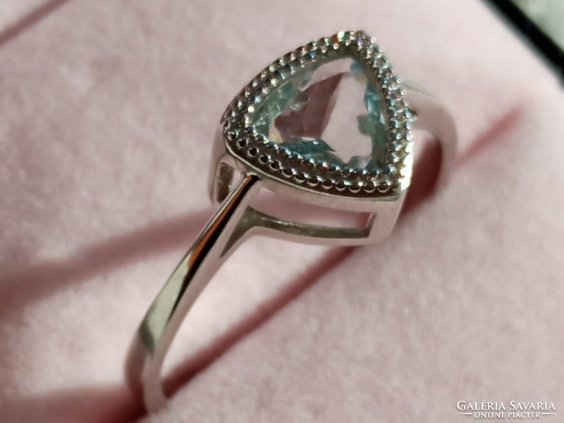 Aquamarine 925 silver ring